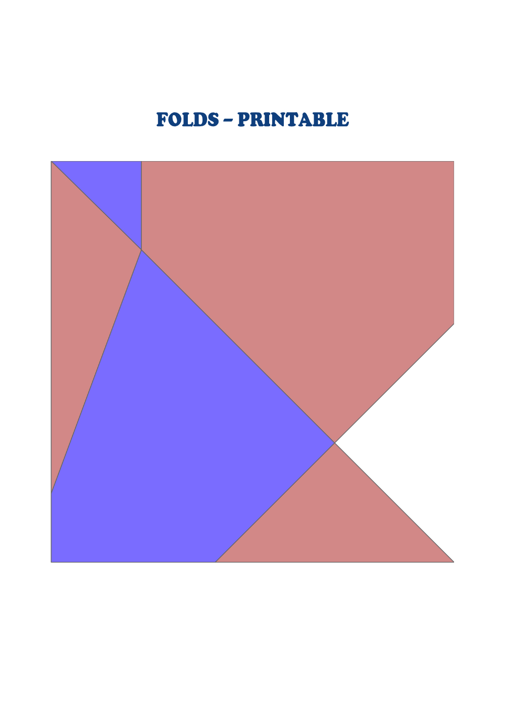 Folds puzzle printable version